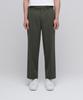 Wide Hidden Banding Crop Slacks [Dusty Khaki]