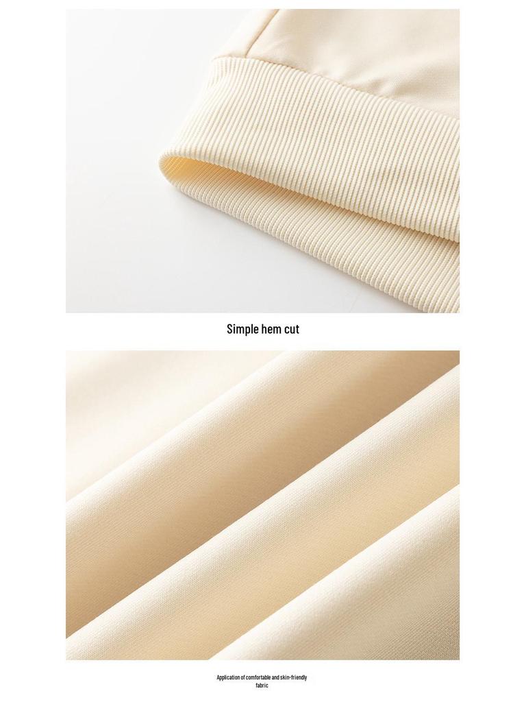 Herren Übergröße Baumwolle Rundhals Langarm Pullover