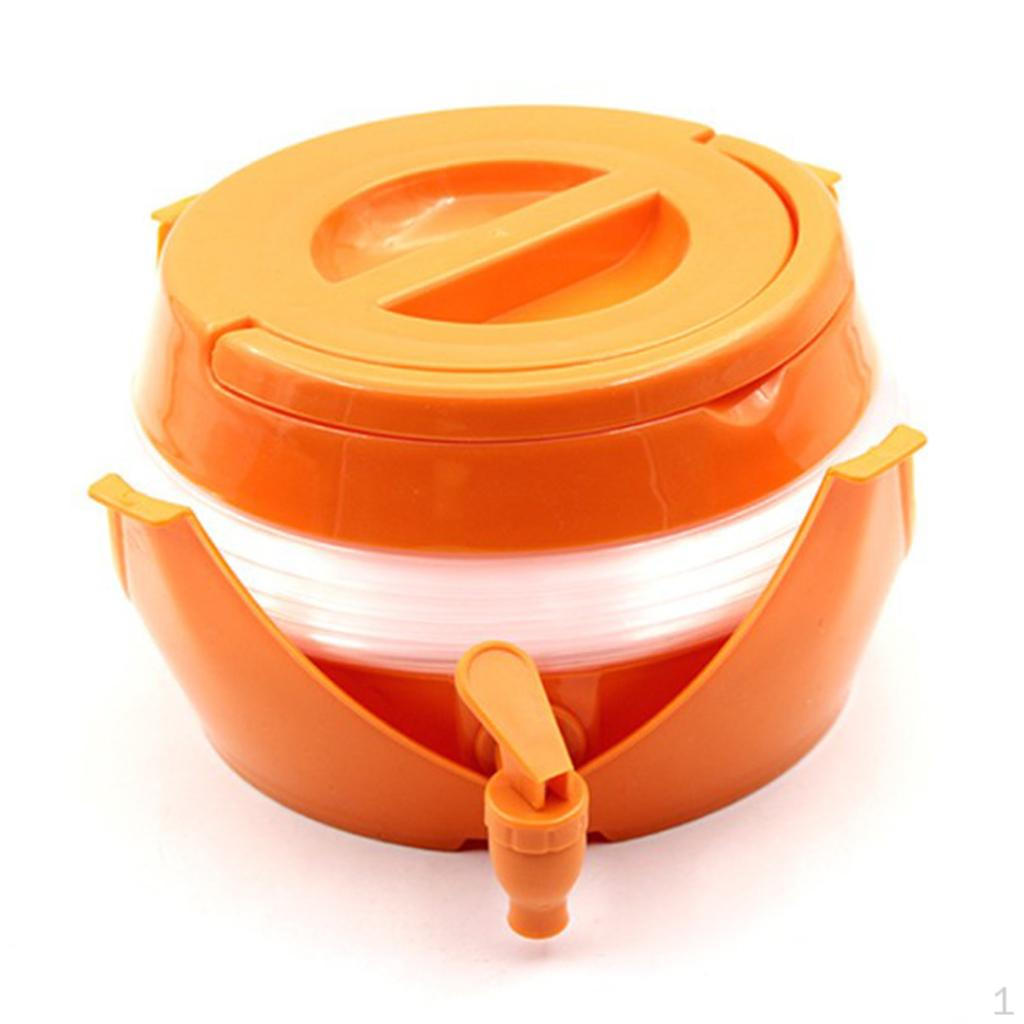 

Складана відерце-контейнер для води на 1,5 галона Orange