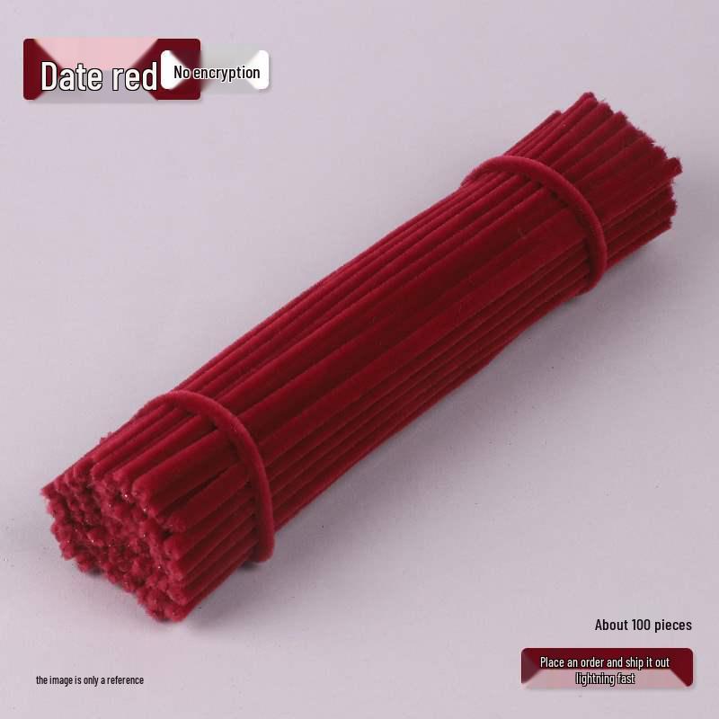 Encrypted Pipe Cleaners: Dense, Thickened 8mm White Strips with Mixed Colors for Handmade DIY Bouquets