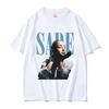 Singer Ssade Tour Concert Print Tshirt Unisex Women High Quality Vintage Fashion Tshirts Clothing Oversized Cotton T Shirt Tops