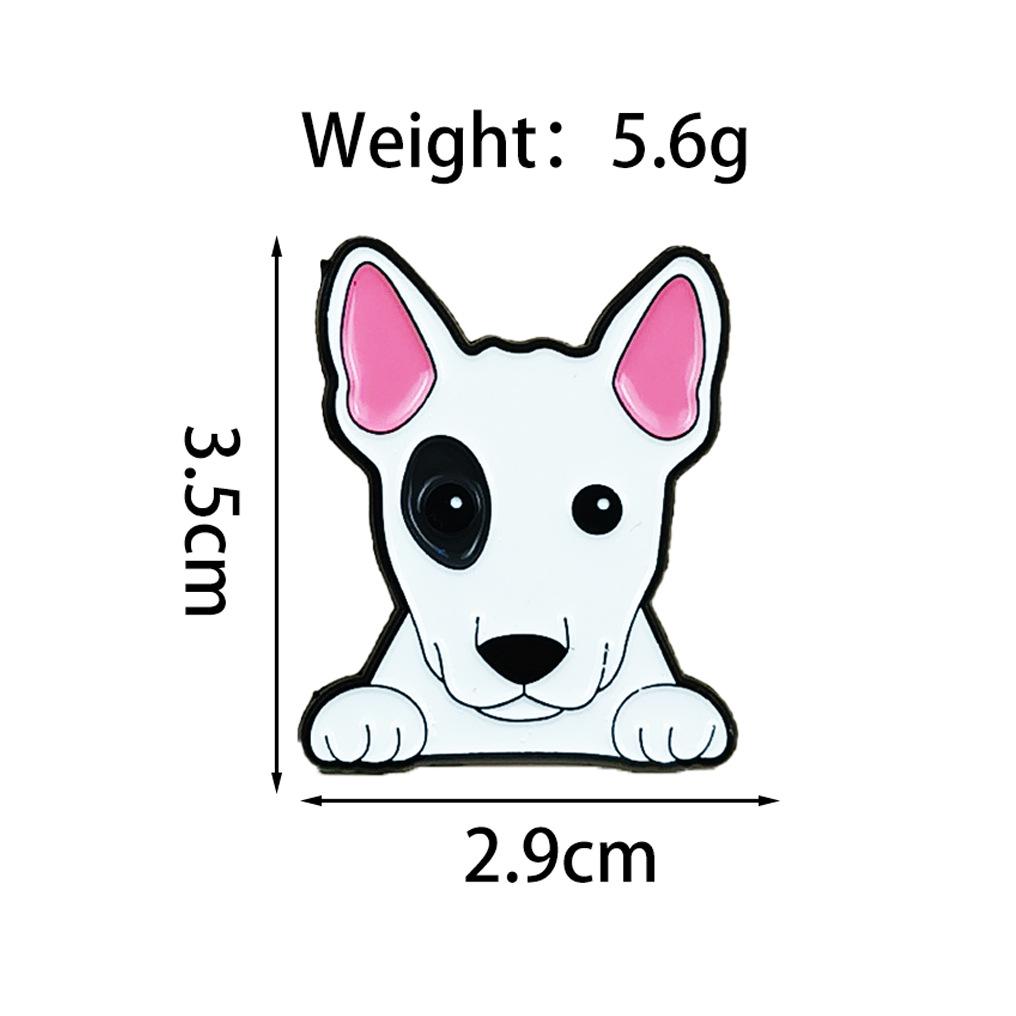 Kawaii Shar Pei Spot Brooch - Cute Cartoon Animal Metal Badge Accessory
