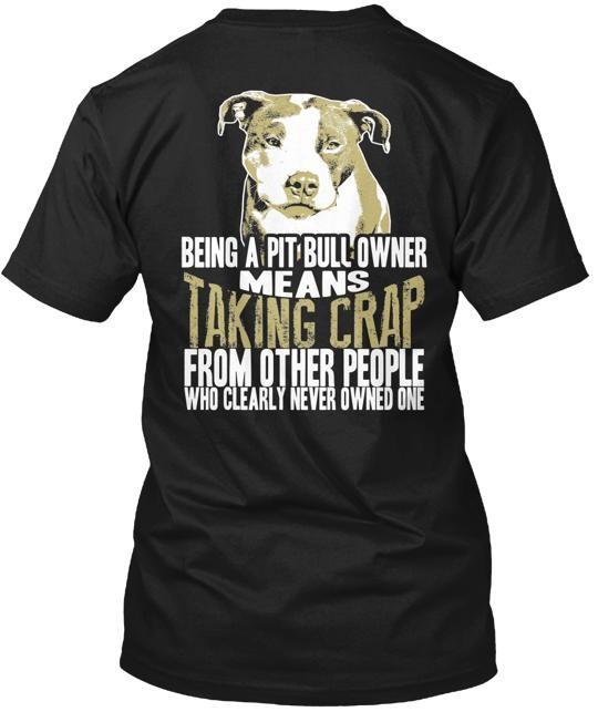 Pit Bull Owners Tee T-Shirt XL