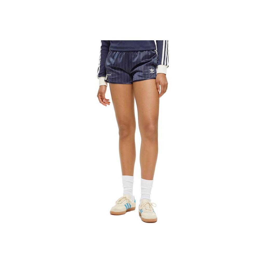 adidas Originals x Sporty & Rich Track Short Navy/Cream Women Streetwear IN5253
