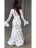 Slim Fit Floral Ruffle Dress - Gentle Spring 2025 Collection