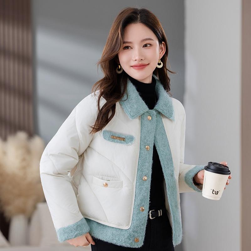 Small cotton-padded mother winter cotton-padded clothes new middle-aged and old autumn and winter coats short cotton-padded jackets women