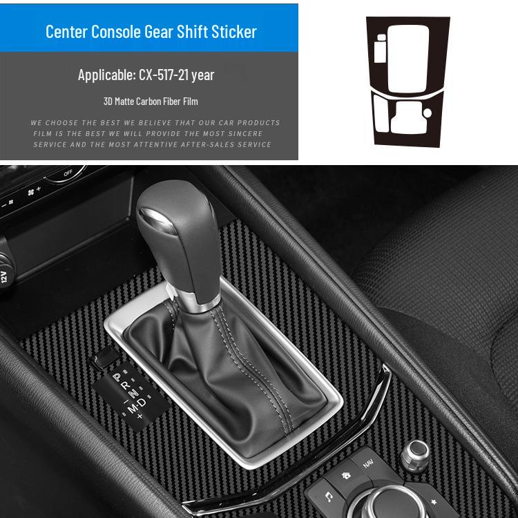 Mazda CX5/CX30 (17-21) Interior Carbon Fiber Sticker - Damage-Free Replacement