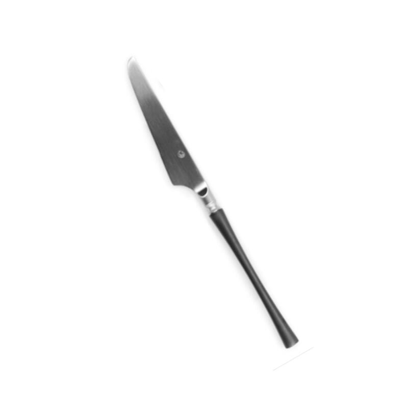 Belle Silver Black Dessert Knife Cutlery Set