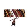Buddhist 108 Beads Bracelet: Red Sandalwood, Green Sandalwood, Ebony Wood Rosary Necklace