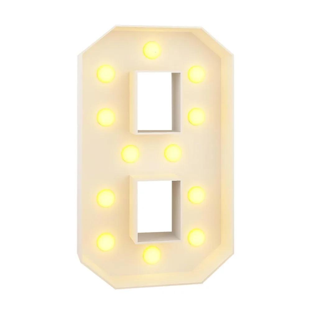 0-9 Numbers LED Light Balloon Light Up Balloons 91cm Balloon Filling Box LED Lighted Giant Numbers Lighted Marquee Numbers