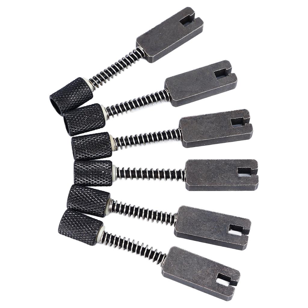 6 sztuk Bezgłowy mostek do gitary elektrycznej Siodełka Precyzyjna regulacja menzury Metalowy bezgłowy mostek do gitary