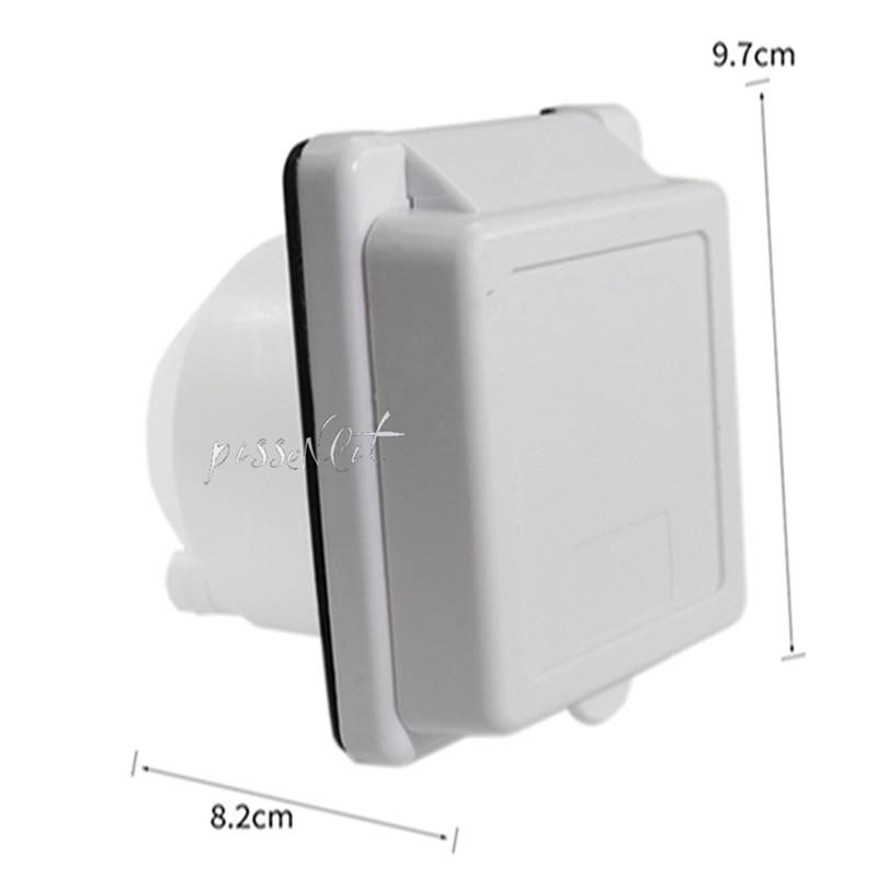 RV Marine Power Cord Twist Electrical Lock White Inlet with Waterproof Cover 125V 30A New Adapters Sockets Car Accessories New