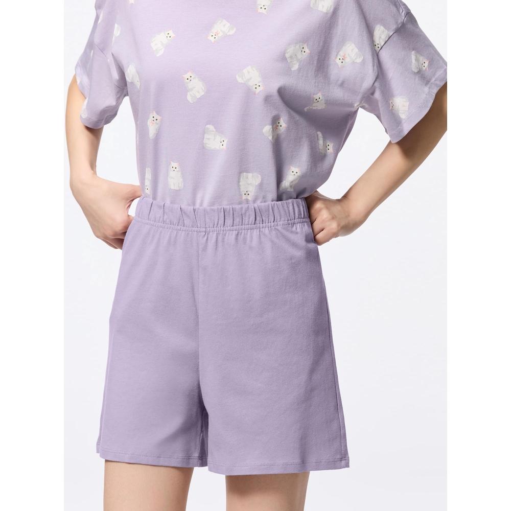 Gu By Uniqlo Cotton Color Lounge Set  Short Sleeve   Cat 