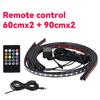 Car Charssis Flexible LED Strip Light LED Underbody Remote /APP Control RGB Neon Lights Ambient Atmosphere Auto Decorative Lamp