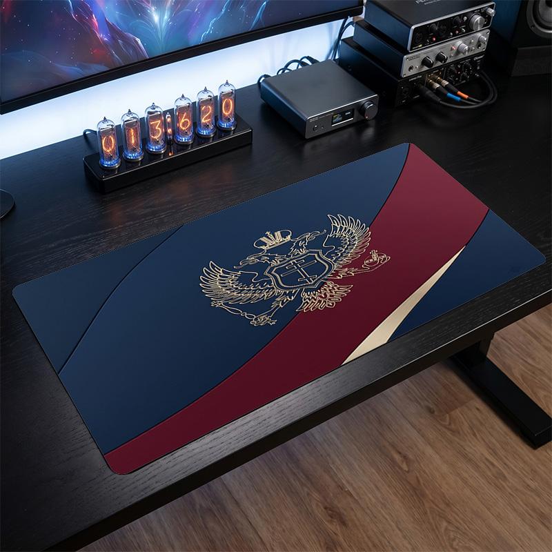 X2529==Serbia Crest Mouse Pad, Extended Non Slip Rubber Desk Mat for Gaming Office Laptop Fan Gift