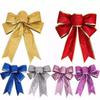Christmas Bows Hanging Decor - DIY Ornament for Christmas Tree Home Holiday Party Front Door Bedroom Decoration