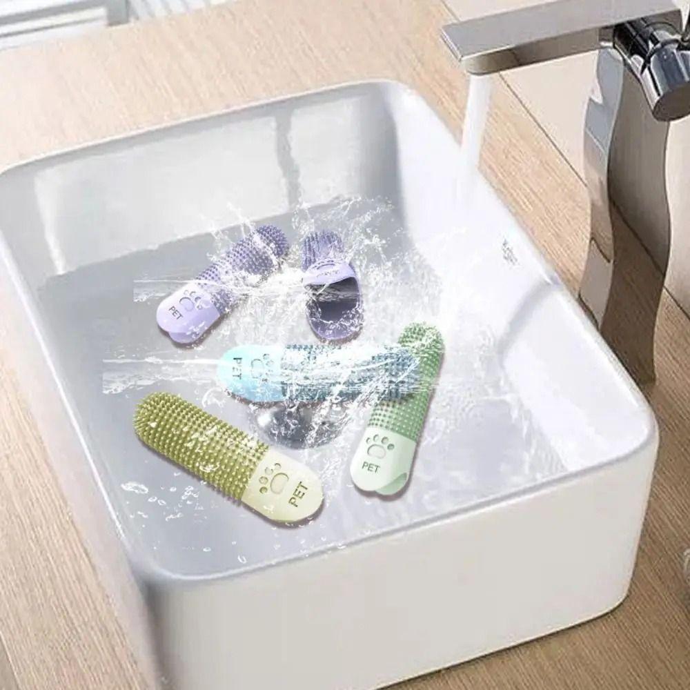 1Pcs 360° Finger Toothbrush Soft Tooth Cleaning Tool Durable Pet Finger Brush  for All Breeds