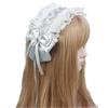 Gray Lolita Headband with Ribbon Hair Lace Maid Cafe Lace-Up Clip, Charm, Accessory, Bow, Moe, Cute, Cosplay, Lolita, [Used]