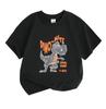 Kids Boys Girls 100% Cotton Crew Neck Short Sleeve T-Shirt, Funny Dino-Mite Cool T-Rex Dinosaur Print Casual Cute Summer Tee Tops for Children Daily W