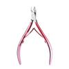 Stainless Steel Slanted Nail Clipper with Cuticle Scissors and Small Blade for Easy Trimming and Hangnail Removal