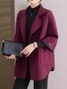 2025 Winter Plus Size Double-Sided Fleece Jacket for Middle-Aged Women - Mid-Length Autumn/Winter Coat