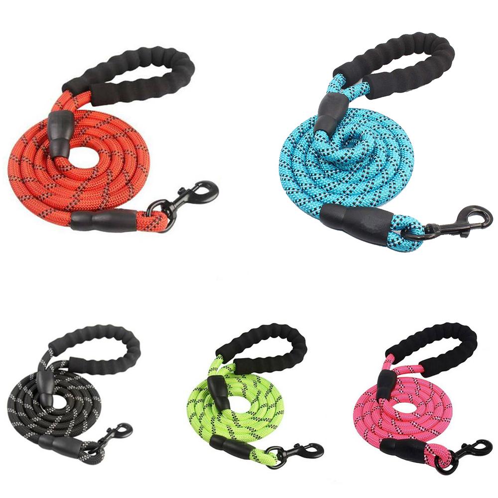 Buy Reflective Large Dog Leash Nylon Rope Pet Running Tracking Leashes ...