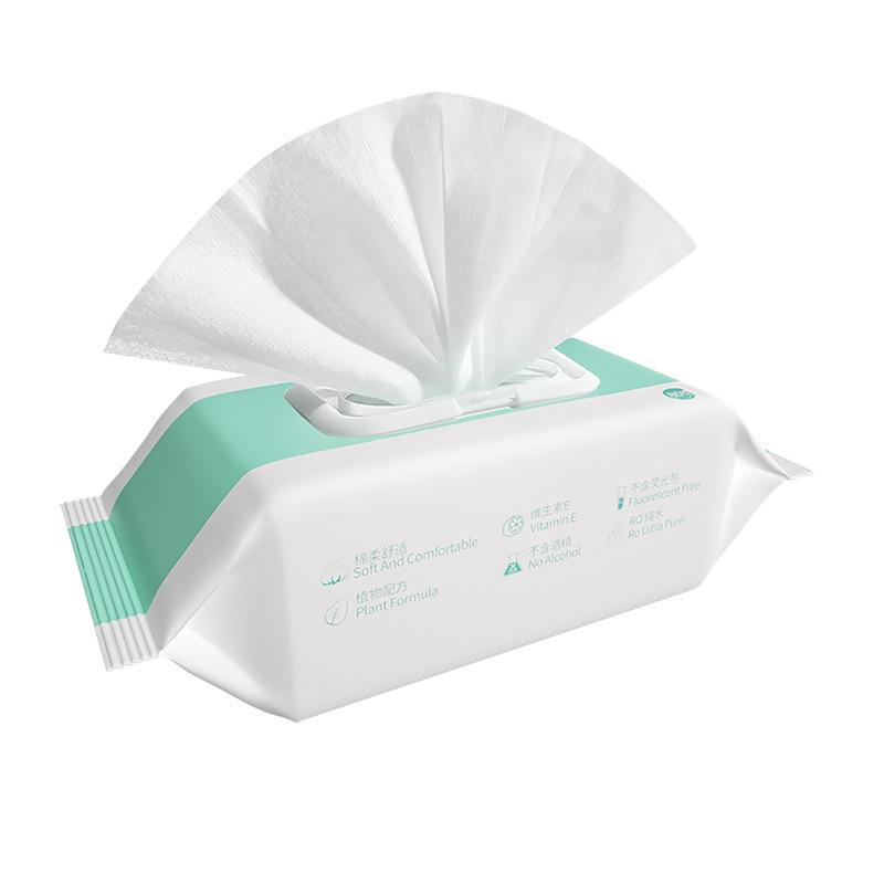 80-Pack Baby-Safe Pure Water Hand & Mouth Wipes - Household Disposable