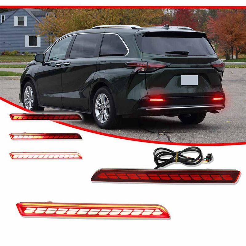 Authentic 12V Car LED Rear Bumper Reflector Lights For Toyota Sienna   Car Driving Turn Signal Brake Light