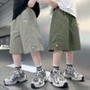 2026 Boys' Ice Silk Summer Capri Sports Shorts for Kids