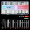 504Pcs/set Transparent Artificial Nail Kit Full Coverage Tips For Gel Extension Manicure Home Salon Application
