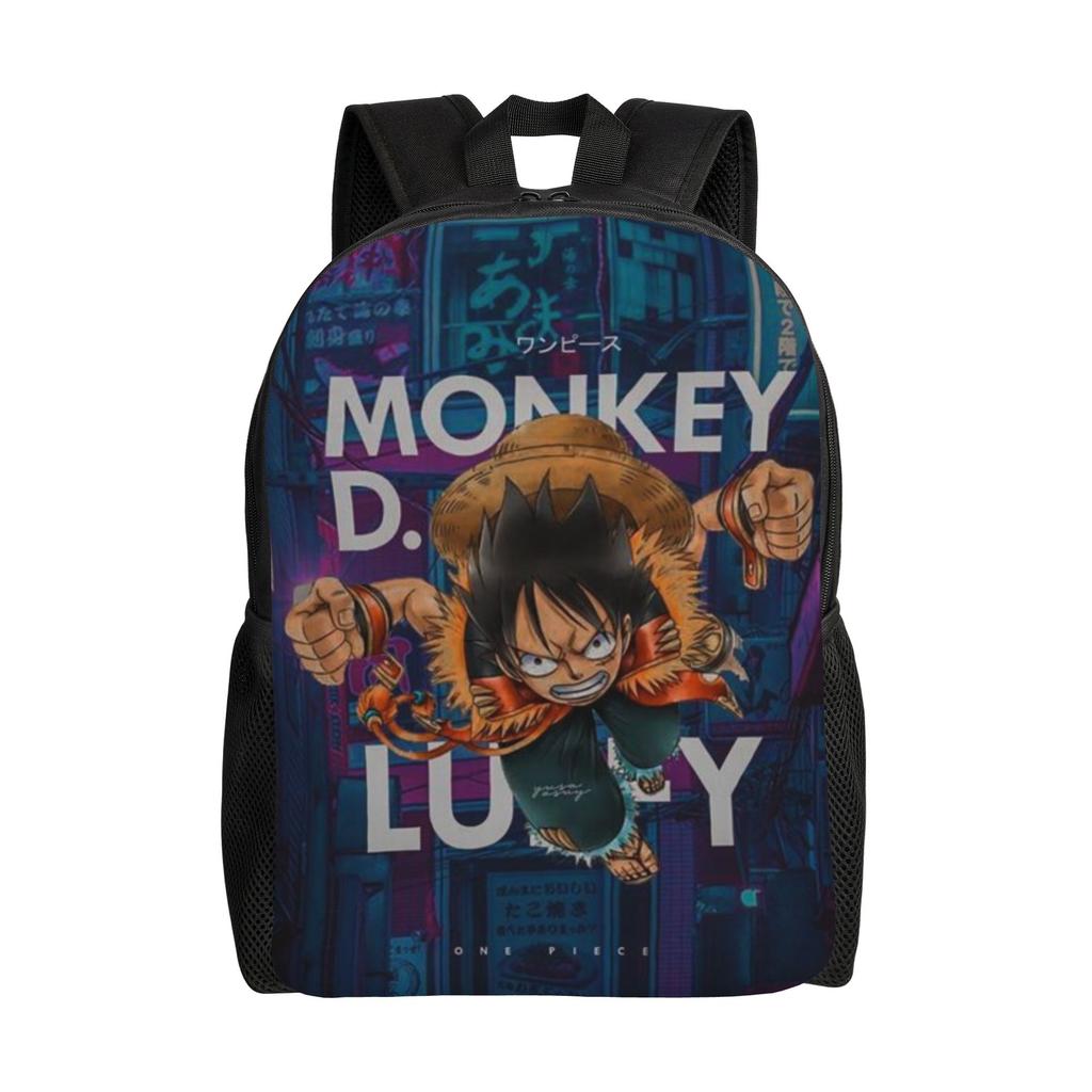 Back To School Season Snack Storage Luffy (31) Bookbag One Piece Couple Backpack