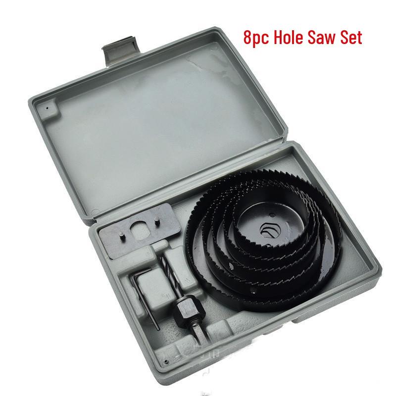 Woodworking Hole Saw Set: Light Hole Opener & Drill Accessories with Woodworking Bits 11p/16p/8p