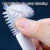 Multipurpose Plastic Pet Cage Brush Featuring Scraping Tool Easyly Grip For Bird Habitat Sanitization