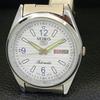 RARE REFURBISHED SEIKO 5 AUTOMATIC JAPAN MENS WHITE COLOR DIAL WATCH A500163-2 R151a-a500163