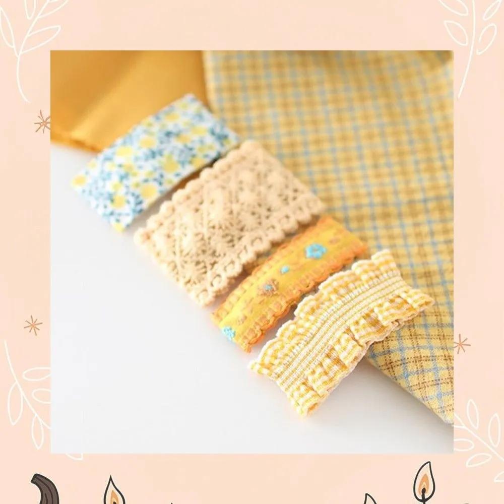 Decorative fabric hair bangs clip, toddler hair clip, children s snap clip