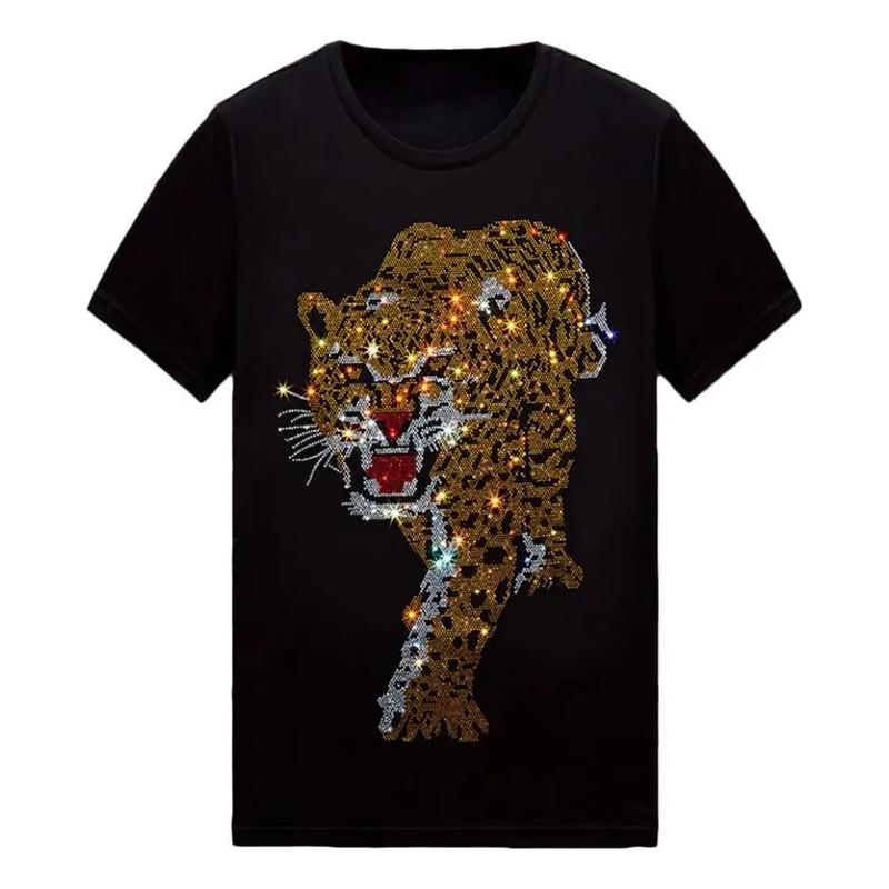 Camiseta Hzcx Fashion Para Hombre Y Mujer, Brillante, Con St S
