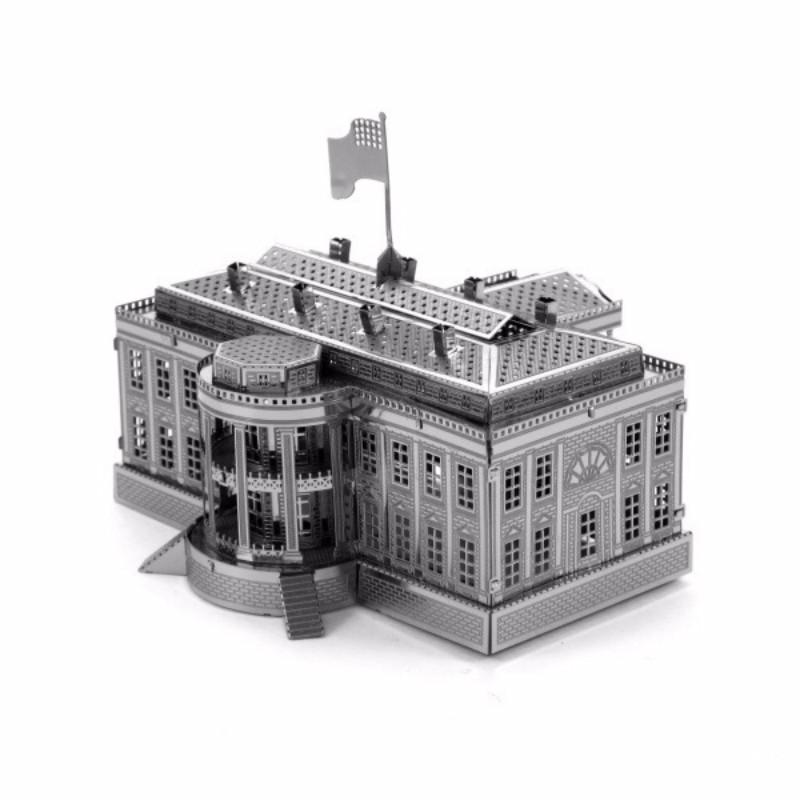 Stainless steel metal DIY assembly 3D puzzle White House tourism souvenir mini puzzle