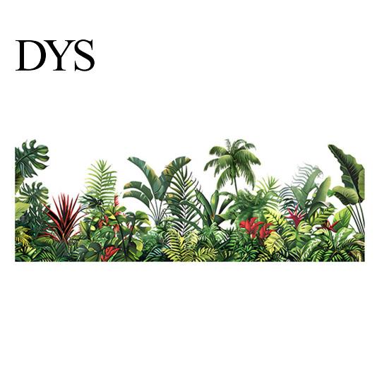 Multi-scenario Wall Decoration Flowers Plants Sticker Self-Adhesive Hanging Vines Wildflower Butterfly Healing Home Decor Removable Art Mural