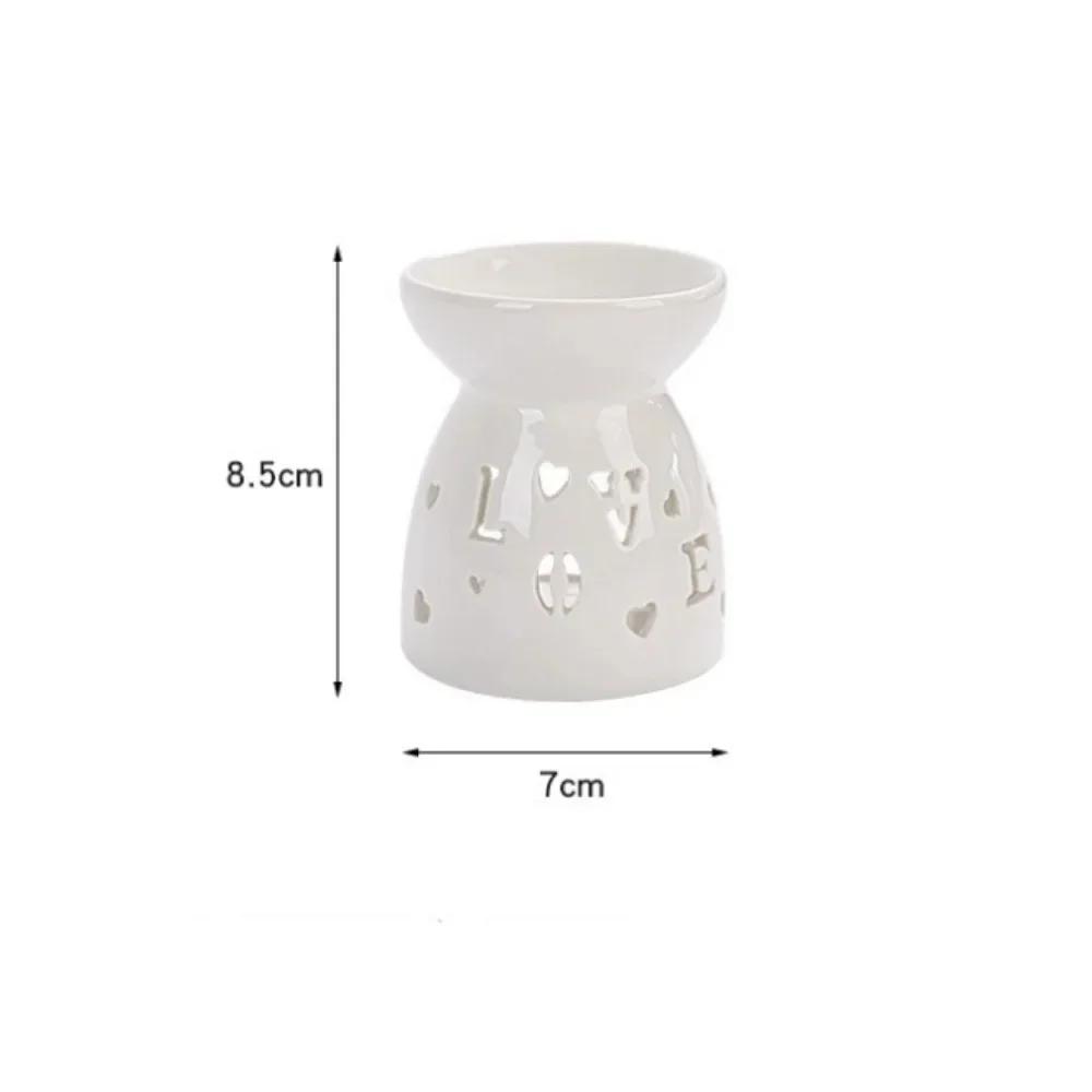 Creative Ceramic Candle Holders Hollow Essential Oil Burners Incense Lamps Candle Lamps Handicrafts