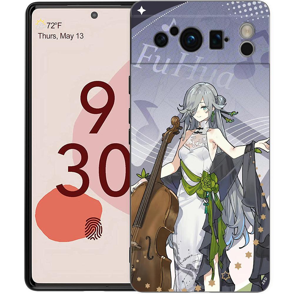 Honkai Impact 3rd Phone Case For Google Pixel 8 A 7 6 Pro 6A 5G Black Soft Shockproof Back Cover Silicone TPU Shell Coque