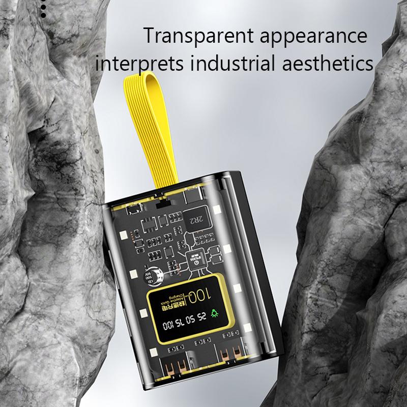 8X18650 Battery Charger Case DIY Power Bank Box Fast Charging Case with Night Light LCD Display Electronic Accessories