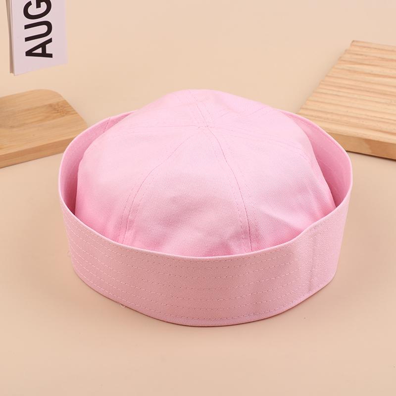 Korean Striped Sailor Hat Lovely Sweet Turn-Up Brim Dome Cap Versatile Cap Girly French Hats Cosplay Party Supplies