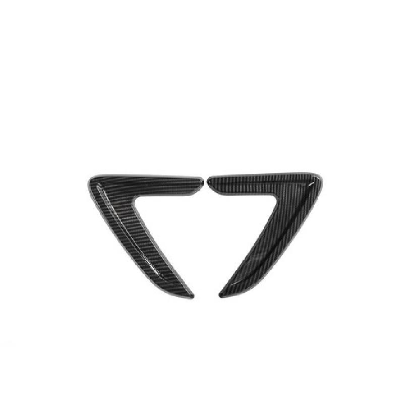 For 3-18 BMW 3Series F30 Fender Side Air Vent Outlet Cover Trim Carbon Look ABS