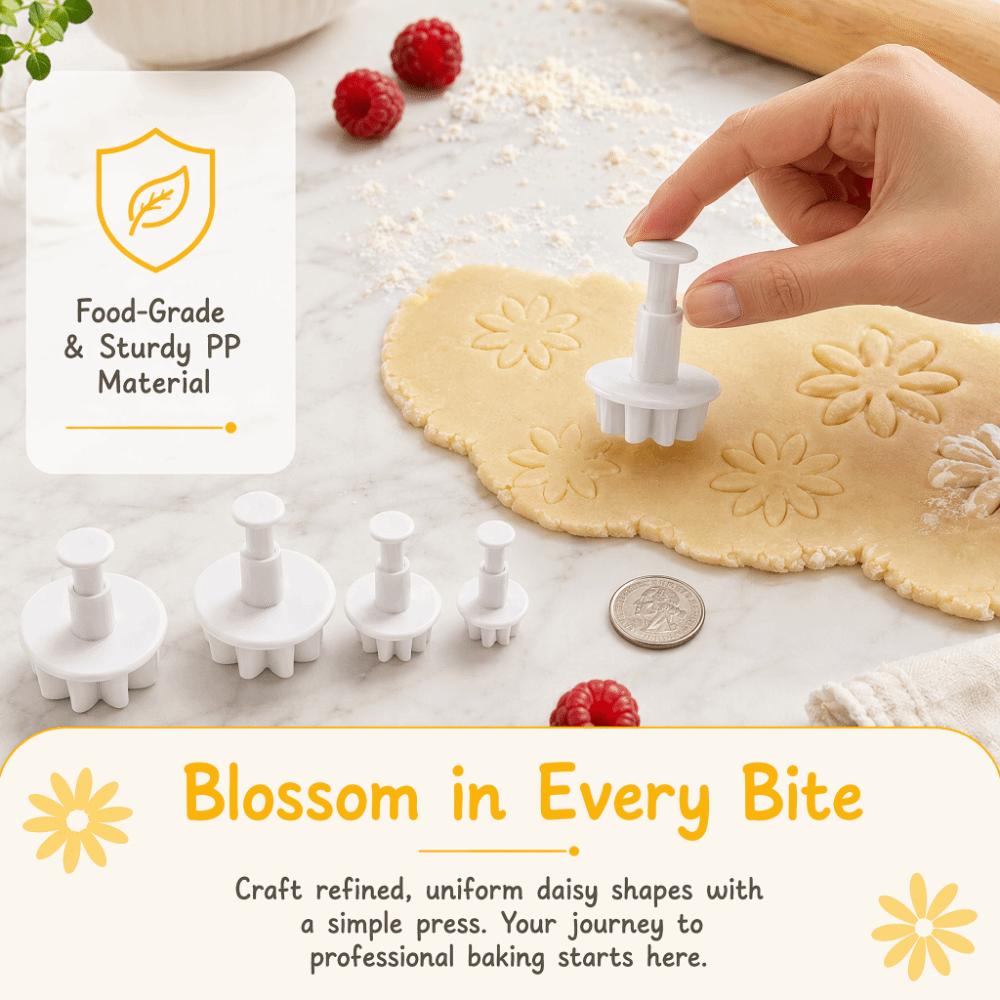 8pcs 8 Petals Shape Fondant Cutter Mold PP Biscuit Cutter Mold Cake Decorating Mold  Summer Baking