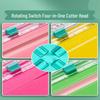 Multifunctional Paper Trimmer: Four-in-One Journal & Utility Knife Cutter for Office and Craft.