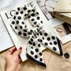 Simple temperament Spring and summer female imitation silk scarf versatile Korean version casual small square scarf neck protection decorative scarf