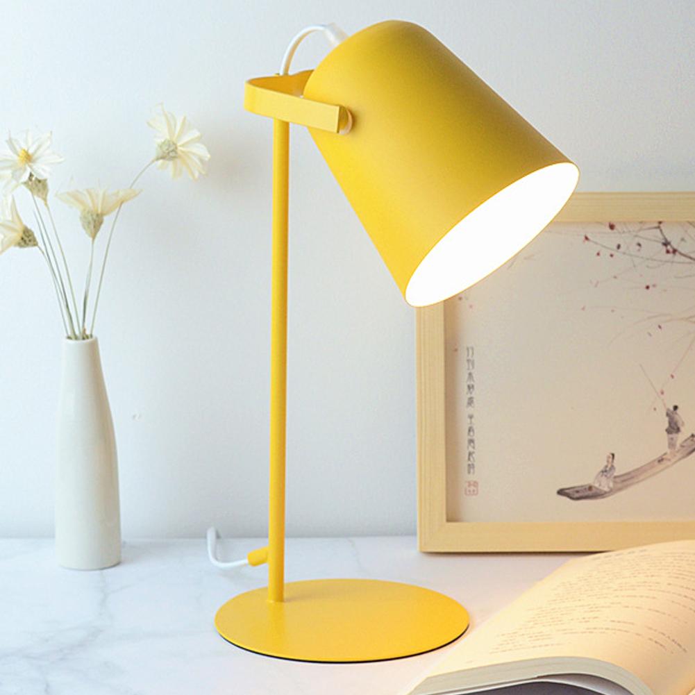 LED Desk Lamp Metal Nordic Table Lamp Eye Protection Reading Lamp Book Light For Reading Office Pink Lamp Lamparas De Mesa