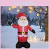 Colorful Inflatable Christmas Santa With Led Lights For Festive Holiday Outdoor Yard Decor
