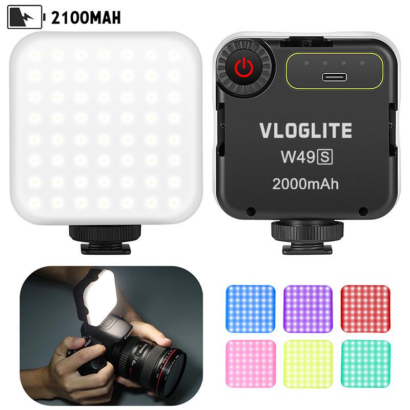 8VLOGLITE W49S Portable RGB Color Filter Fill Light for Photography and Live Streaming