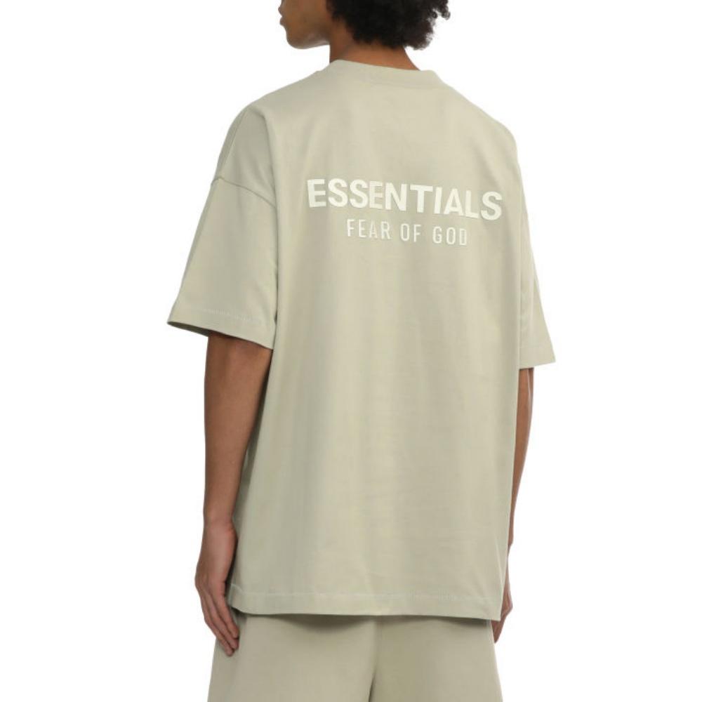 Fear Of God Essentials Logo Decorative Loose Fit Basic Round Neck T-Shirt Men Tops ESSTE254196MP